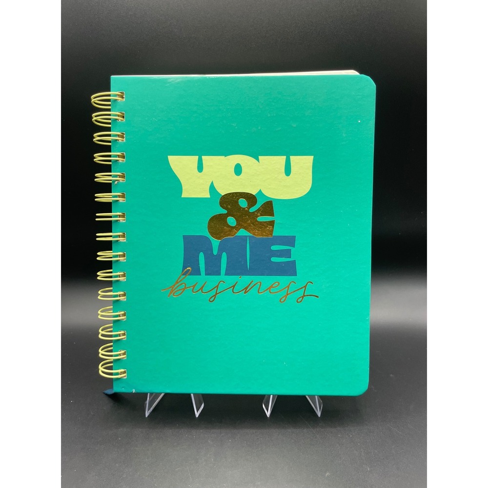 Tabitha Brown Target You & Me Business Shared Journal Teal Gold Spiral 88 Sheets